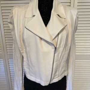 Inc White Moto Jacket